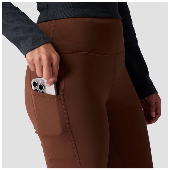 Stoic Fleece Lined Navy Blue Leggings - Picture 5 of 7